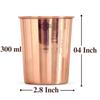 Glass - 275 ML Tumbler, Copper Drinkware & Serveware, Ideal for Water Drinking, Perfect Gifting Option for Festivals and Special Occasions, Set of 2