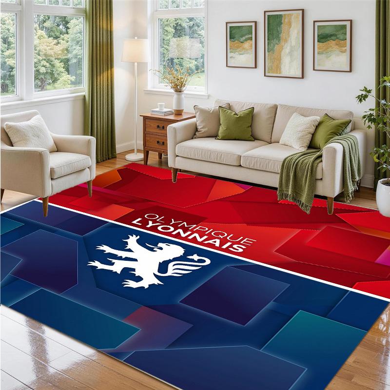Lyon FC Design Crystal Velvet Rug Soft Decorative Mat for Bedroom Entrance
