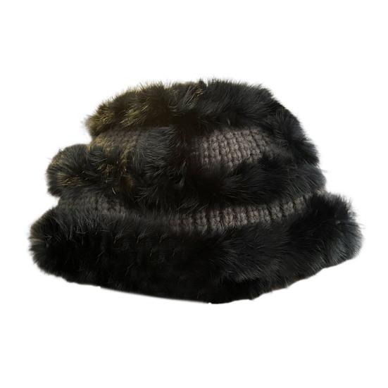 Women Fisherman Hat Imitation Rabbit Fur Decor Autumn Winter Windproof Warm Dome Soft Knitting Basin
