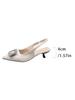 French wedding shoes white bridesmaid shoes femininity pointed single shoes stiletto high heels rhinestone bag head sandals women