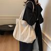 Shoulder Bag Women's Large Capacity Pleated Solid Color Tote Bag