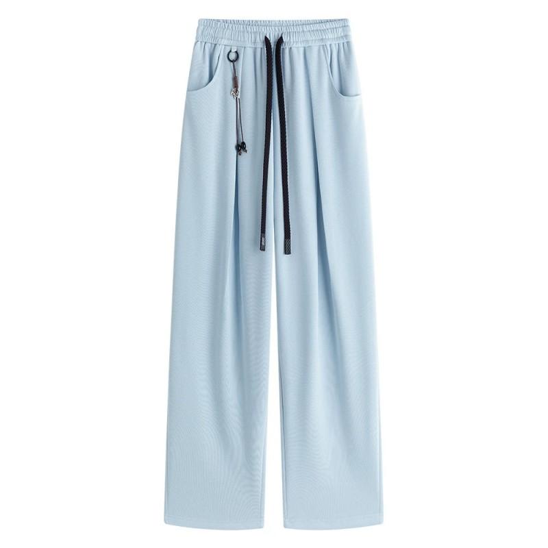 Mens Plus Size Solid Color Sweatpants Loose Straight Leg Casual Sports Pants