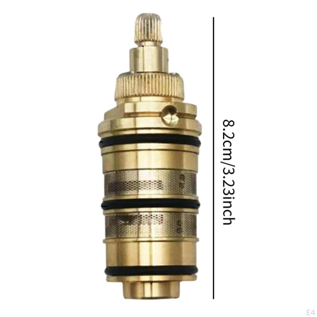Brass Thermostatic Valve, Coil-cartridge, Bathroom Mixing Battery, Shower Valve Adjust The
