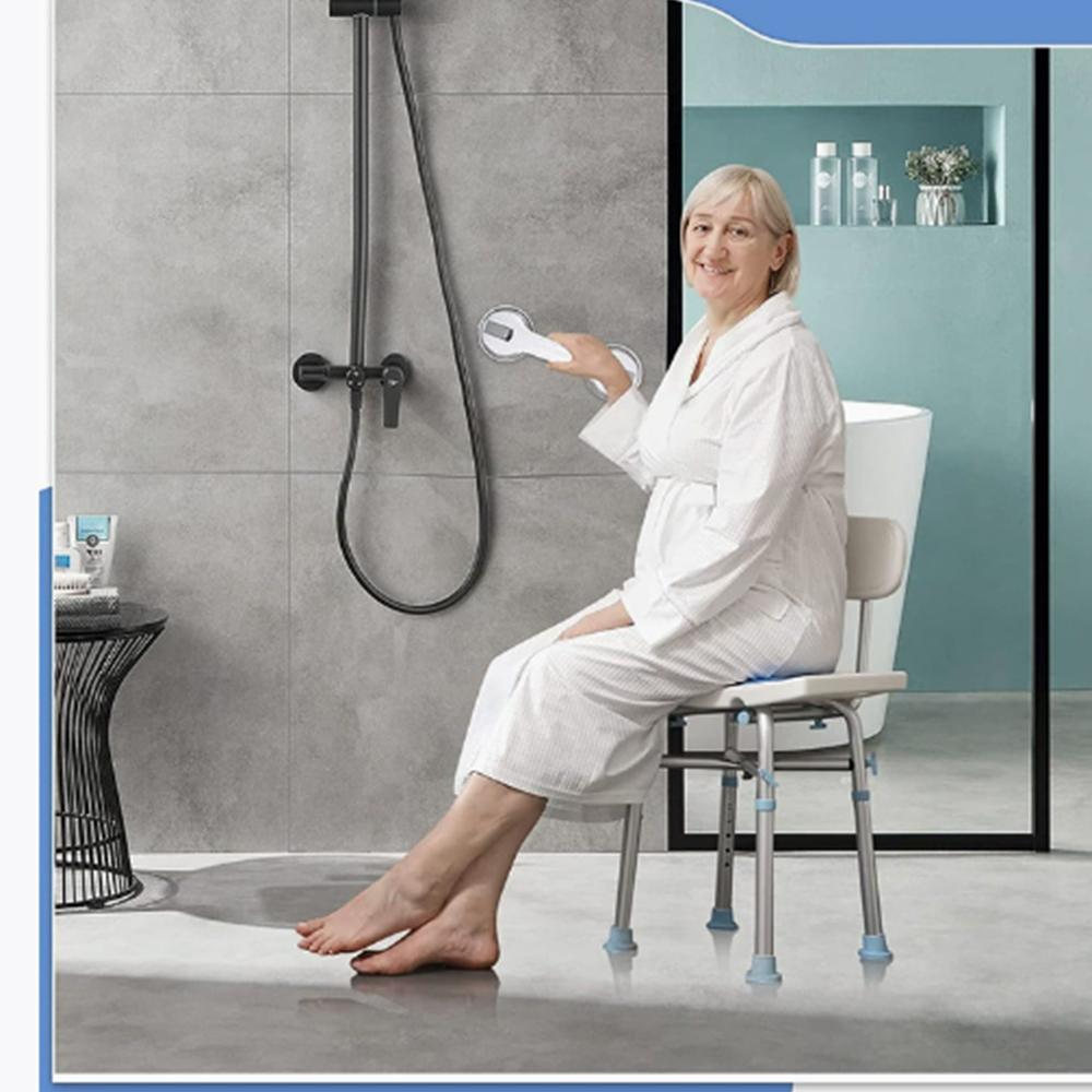 Поручни для ванн и душевых кабин Поручень с присоской, Съемные поручни для ванны для пожилых детей, Безопасный поручень для ванной комнаты Не требует сверления Водонепроницаемый