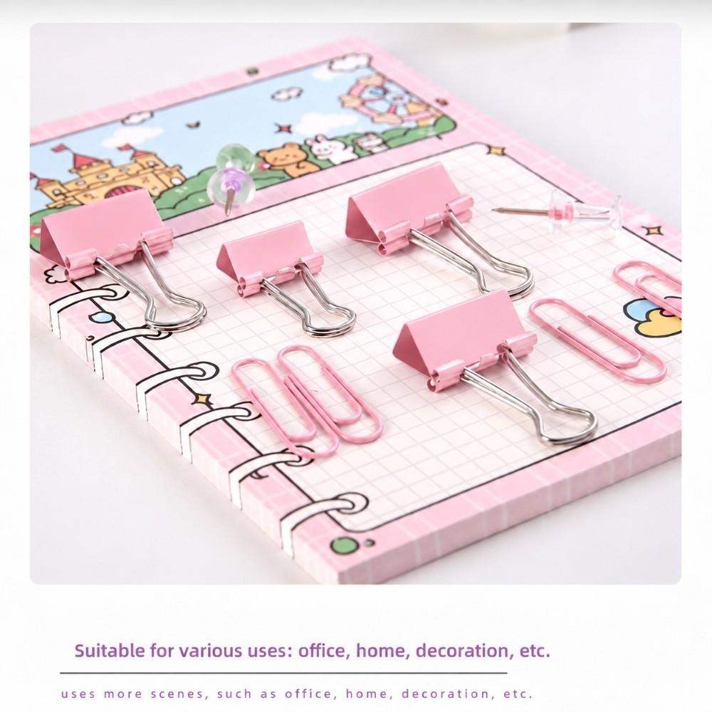 Multi Colors Push Pins Metal Office Kit Portable Set Paper Clips Home Paper Sorting