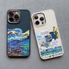 Силиконовые чехлы для телефона с художественной росписью для iPhone 11 12 13 14 15 Pro Max X XS XR 7 8 Plus SE 2020 15 14 Plus Ударопрочный чехол