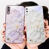 Красивые белые цветы Для Samsung A01 02 A03 Core 04 05 06 10 12 A13 14 5G 15 16 M02 12 Note 8 9 10 20 стекло Ультра чехол для телефона