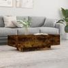 VidaXL Coffee Table Smoked Oak 100x49.5x31 Cm Engineered Wood 833893