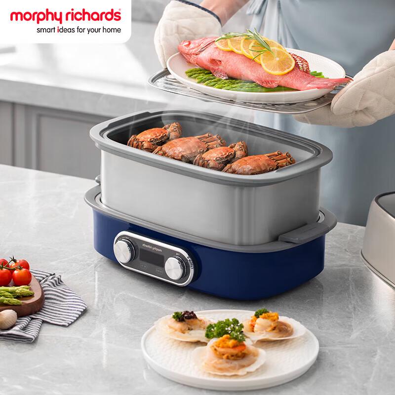 Многофункциональная пароварка-тушилка Morphy Richards 12 л MR1168 вилка CN (адаптер в комплекте)