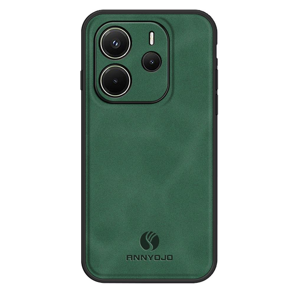 ANNYOJO For Xiaomi Redmi Note 14 4G (163.25mm) Case PU Leather+PC+TPU Anti Drop Phone Back Cover