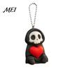 Gothic Skull Pendant Holding Heart Grim Reaper Keychain Charm, 3D Printed Decor with Decoration Ball Chain Chain, Backpacks Bags Purse Hanging