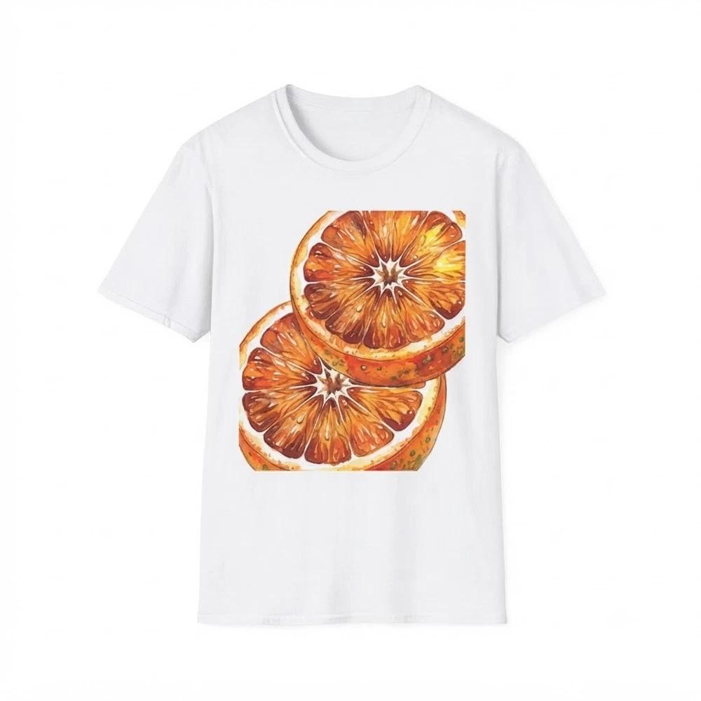 Blood Orange Slice Citrus Frui Gift For Friends White TShirt