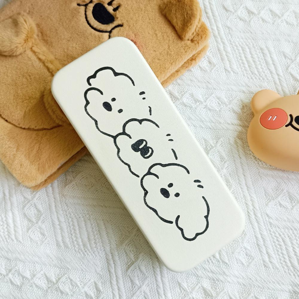 Футляр для очков с изображением мультяшного щенка, милые солнцезащитные очки для чтения в виде животных, держатель для очков, портативный аксессуар для очков