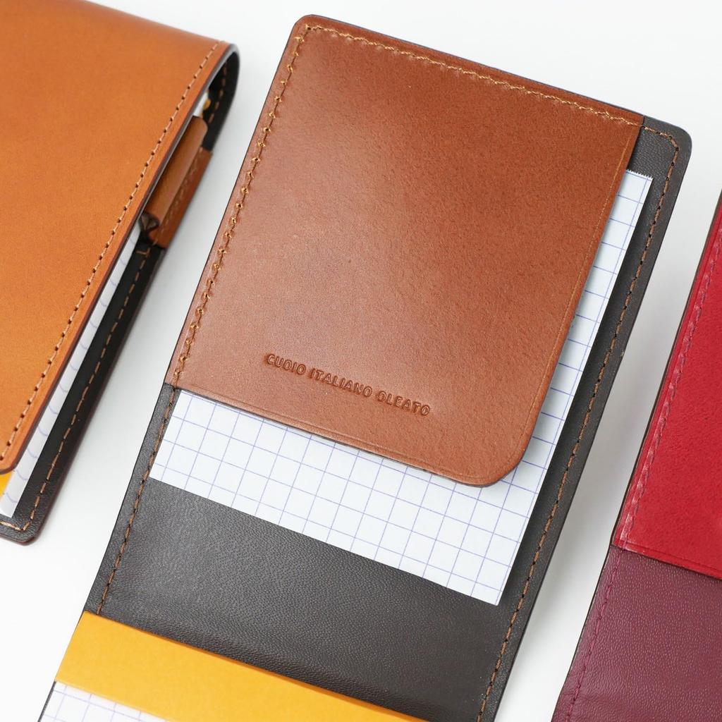 Слип-он обложка для блокнота Rio RHODIA #11 Шоколадный (A-IOL-2807) Итальянская кожа формата А7 Простой подарок