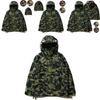 Мужская толстовка-куртка A Bathing Ape с принтом головы акулы и камуфляжем, из мягкого дышащего материала