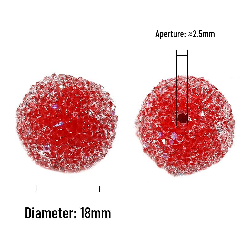 Сверкающие стразовые бусины: Сделай сам Мягкий сахар Круглые бриллиантовые шарики