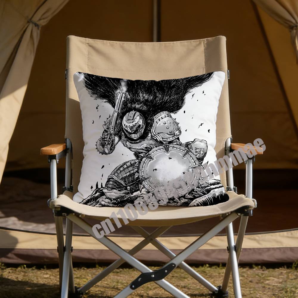 For Game D-Doom Slayer Throw Pillow Case Sham 45X45Cm 40X40Cm Square Car Pillowcase Pad Cushion Cover