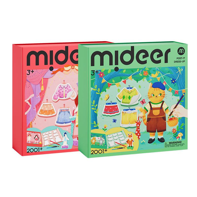 Mideer Наклейки-переодевалки и граффити Набор для дизайна одежды своими руками для детей