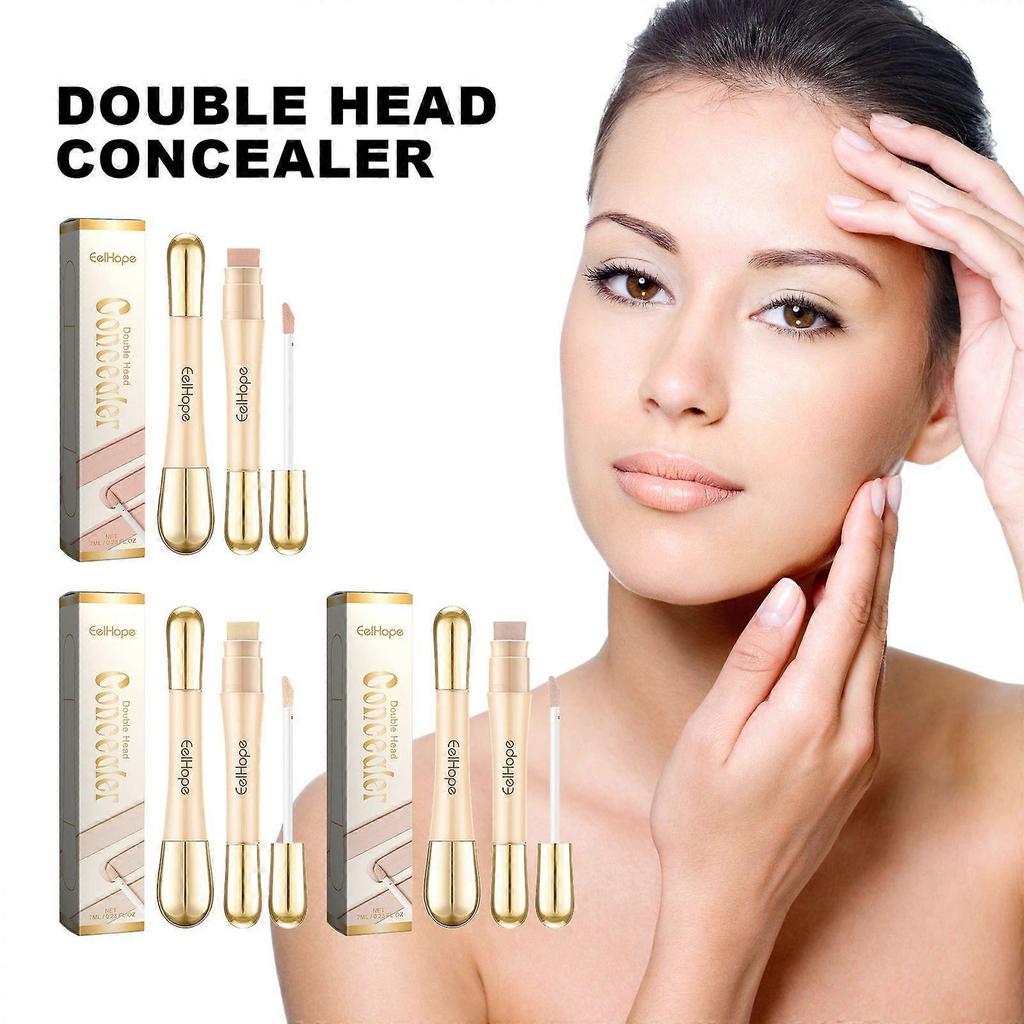 Double Head Concealer, Brightening And Waterproofing Concealer Stick