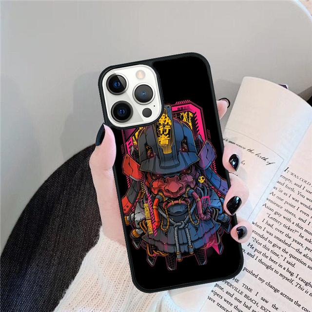 Чехол-бампер с маской Они для iPhone 17 Air 15 16 14 13 12 Pro Max 11 Pro Max Plus Coque Shell
