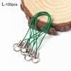50Pcs Key Rings Cell Phone Braided Lanyard Cords Jewelry Findings DIY Rope Keychains Mobile Clasp