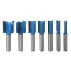 Набор из 7 карбидных двухсторонних прямых ножей 8 мм для деревообработки и фрезерования