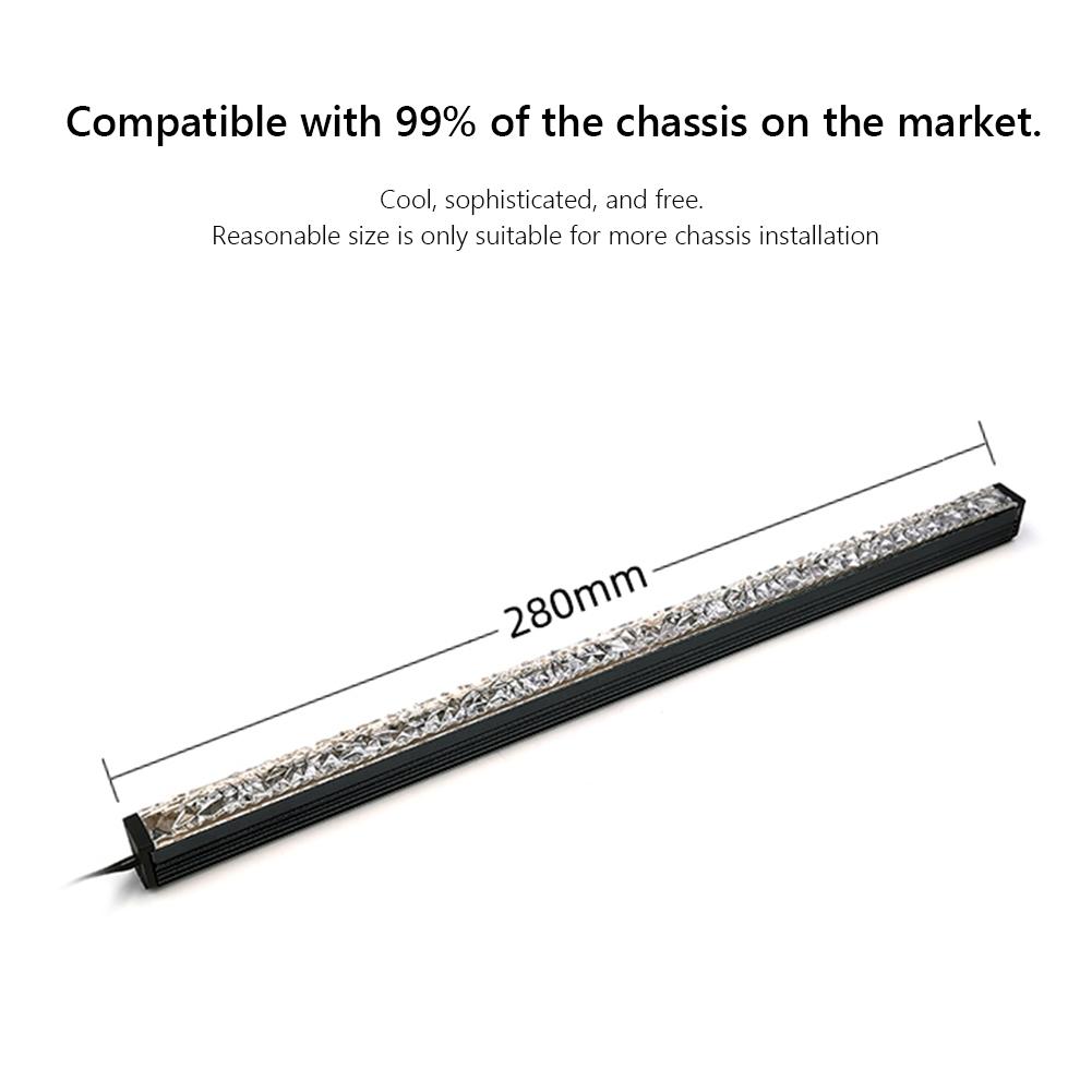 COOLMOON Diamond ARGB Светодиодная лента 5V 3Pin/Малый 4Pin Магнитная Цветная Атмосферная DIY Лампа Бар для Корпуса ПК