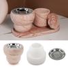 Бетонная ароматерапевтическая горелка силиконовая форма DIY цемент гипсовая свеча банка форма смола коробка для хранения заливка ремесла стол домашний декор