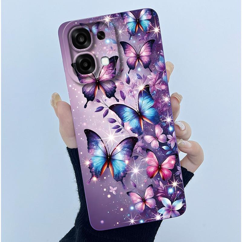 Чехол для Oppo A6 Pro 5G 4G Модный Минимализм Масляная Живопись Цветочный Силиконовый Мягкий Корпус Телефона Новый Дизайн Ударопрочная Задняя Крышка