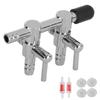 Aquarium Check Valve Fish Tank Oxygen Tube Suction Cups Set Aquarium Accessories2 Way Stainless