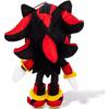 Sonic the Hedgehog Shadow and Sonic 8" Plush Clips with Small Zipper Pouch - 2 Pieces (1 Piece of Each)