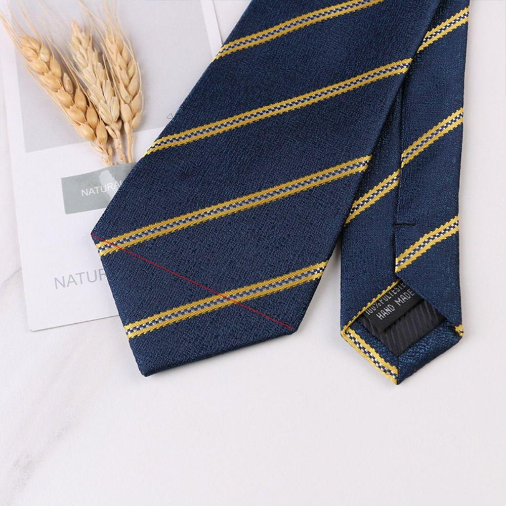 Soft Jacquard Floral Tie British Gentleman Striped Knitted Tie Boys