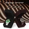 Brown Velvet Round Corner Watch Storage Box