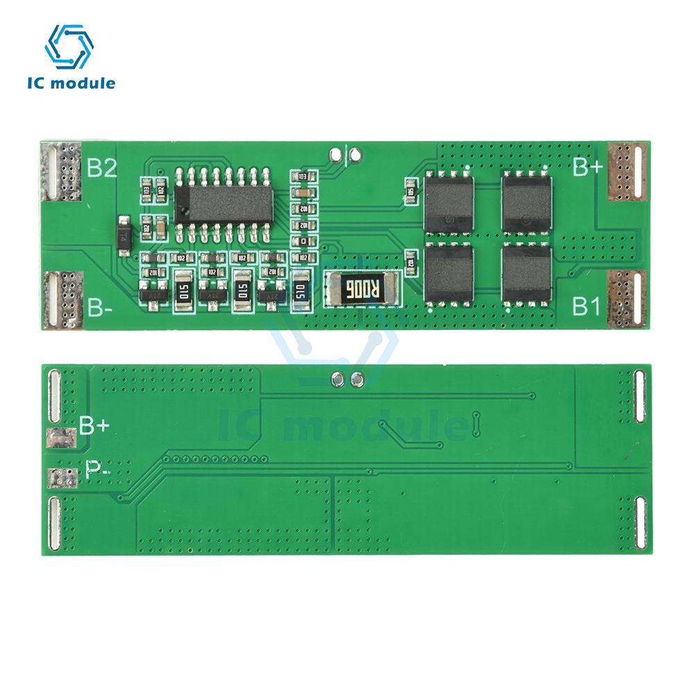 Плата защиты BMS для Li-ion аккумуляторов 3S 12.6V 15A - с балансировкой заряда и защитой от перезаряда/переразряда для аккумуляторного блока 18650