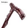 Brown Cicada Bamboo Wooden Single Joint Fashion Walking Stick Decorative Cospaly Cane Halloween Mace Crutch  Wand Crosier 92cm