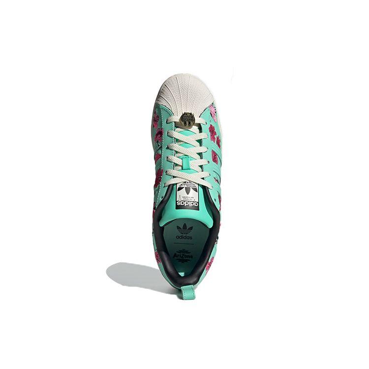 Arizona X Adidas Superstar Green Tea With Ginseng And Honey Unisex Sneakers Chalk-White GZ2877