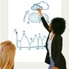 Electrostatic Whiteboard Sticker Removable Erasable Whiteboard Teaching Graffiti Drawing Board