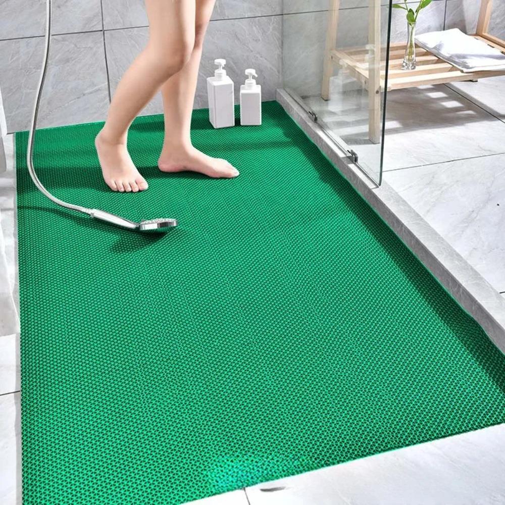 Hollowed Out Floor Mats PVC Drainage Rubber Rug Waterproof Mats Bathroom Kitchen Swimming Pool