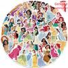 52 аутентичных граффити-наклейки с принцессами Диснея для украшения телефонов и багажа - водонепроницаемые