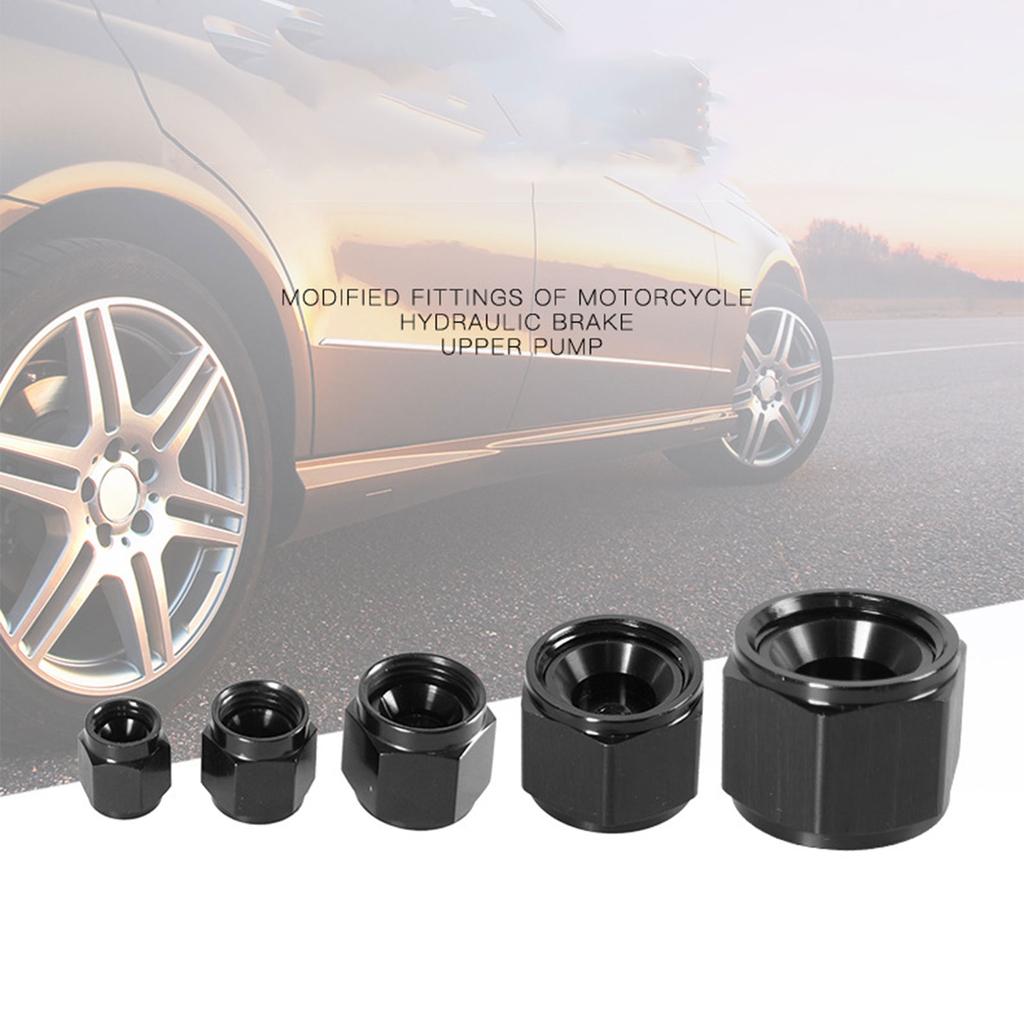 Колпачок для раструба AN4/AN6/AN8/AN10/AN12, алюминиевый фитинг, трубная заглушка, гайка, заглушка, адаптер для топливного шланга, упаковка из 5 шт.