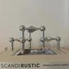 Nordic Candle Holder Metal Molecular Structure Triangle Candlestick Vintage Candle Stand  Gift