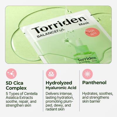 Balanceful Cica Mask Sheet 10 ea *VEGAN