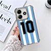 Чехол для телефона с покрытием Football Номер 7 10 19 для Xiaomi Redmi Note 14 15 Pro Plus 13 12 11 11S 11T 10 9S 9 5G Защита от падения Airbag Co