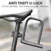 Велосипедный замок WEST BIKING U-Lock, сверхмощный противоугонный замок для велосипеда и мотоцикла с 2 ключами и замком