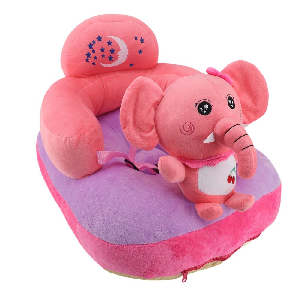 Cartoon Baby Support Seat Plush Adjustable Stable Children Learn Sitting Seat for Home Calf
