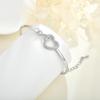 Love Opening 18K Gold Plated Trendy Zircon Heart Classic Bracelets,Bangles  Light Luxury Small Fragrance High Sense Gift Female