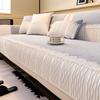 Sofa Cushion Couch Covers Living Room Non-Slip Lacework Sofa Cushion Mat Spring Universal Chenille Patchwork Sofa Slipcover