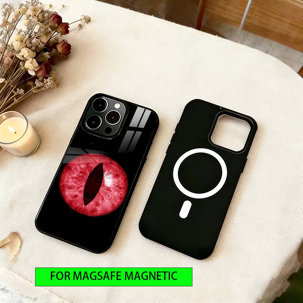 Evil Eye Phone Case For iPhone17,16,15,14,13,12,11 Plus,Pro Magnetic For Magsafe Wireless Charging