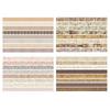 8 Rolls Retro Washi Tape Set Vintage Decorative Masking Tape for Scrapbooking Journaling Supplies DIY Crafts Gift Wrapping