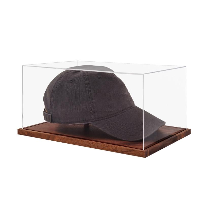 Clear Acrylic Hat Display Box for Baseball Caps and Bucket Hats Transparents Baseball Cap Presentation Box